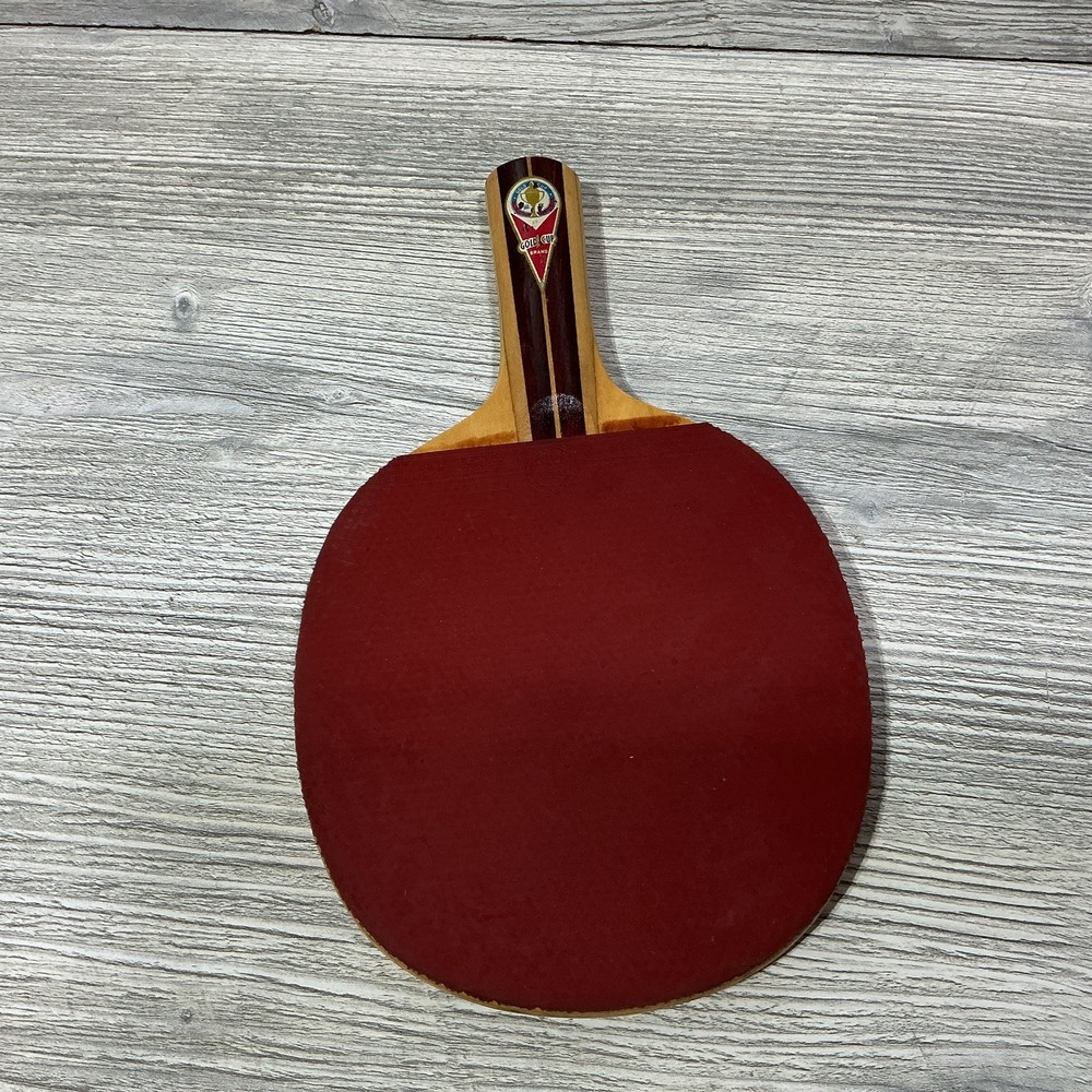 Vintage Chinese Ping Pong Table Tennis GOLD CUP Brand Made In Tientsin China